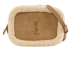 Lou Belt Bag, Shearling/Suede, Beige, 0620, S, 3*